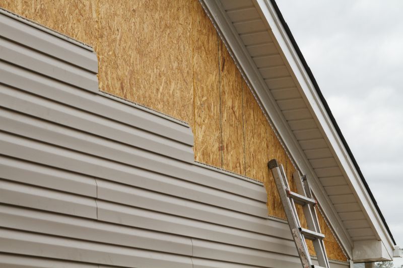Close-up of Siding Sealing and Finishing